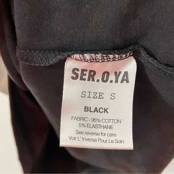 SER.O.YA Andres T-Shirt Slim Fit Men’s Size SMALL Black Wash‎ - Picture 6 of 8